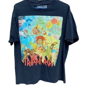 Trippie Red Life's a Trip Psychadelic rap black t-shirt Size Large